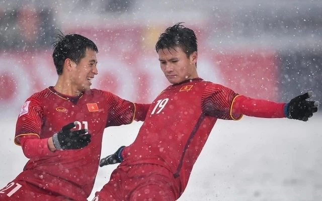 Nguyễn Quang Hải từng cùng U23 Việt Nam giành ngôi á quân Giải U23 châu Á 2018. ẢNH: AFC 