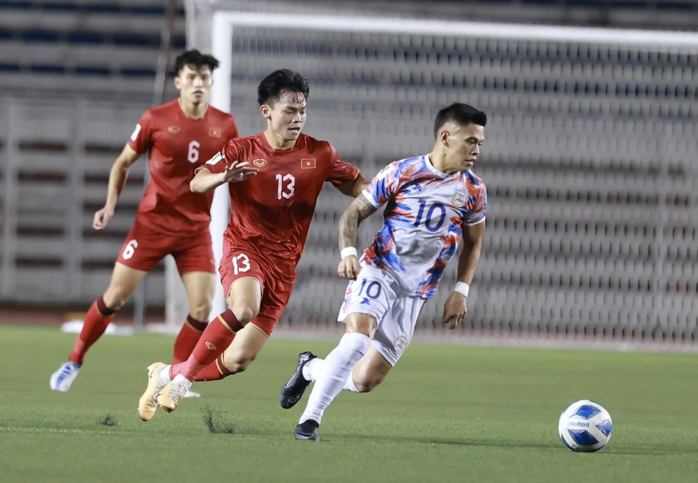 Đội tuyển Việt Nam từng thắng Philippines tỷ số 2-0 ở trận lượt đi thuộc vòng loại World Cup 2026. 