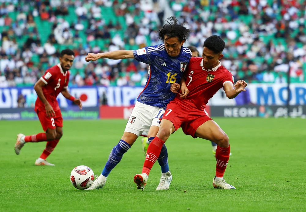 Indonesia gặp lại Nhật Bản tại vòng loại thứ 3 World Cup 2026 - khu vực châu Á. ẢNH: AP 