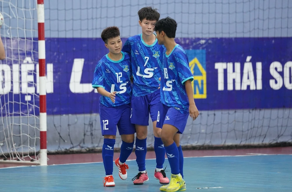 Thái Sơn Nam TPHCM tiếp tục được giá không có đối thủ tại Giải Futsal nữ VĐQG. ẢNH: KIM NGÂN 