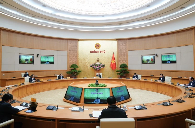 Họp giao ban trực tuyến Chính phủ do Thủ tướng Nguyễn Xuân Phúc chủ trì