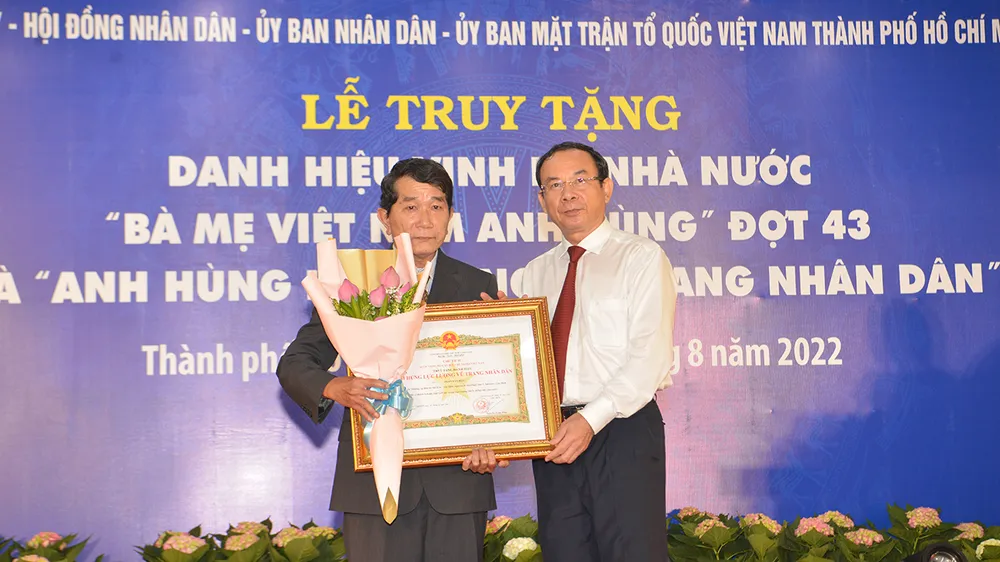 Truy tặng danh hiệu Mẹ Việt Nam Anh hùng cho 5 mẹ ở TPHCM ảnh 1 Truy tặng danh hiệu Mẹ Việt Nam Anh hùng cho 5 mẹ ở TPHCM ảnh 1