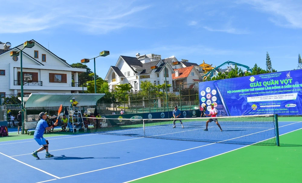 Hơn 200 doanh nhân trẻ tranh cúp Hội Doanh nhân trẻ tennis Lâm Đồng mở rộng lần 2 - 2023