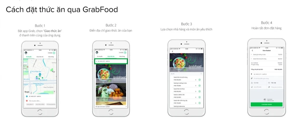 Sau 2 tuần, Grabfood mở rộng thị trường gấp 2 lần