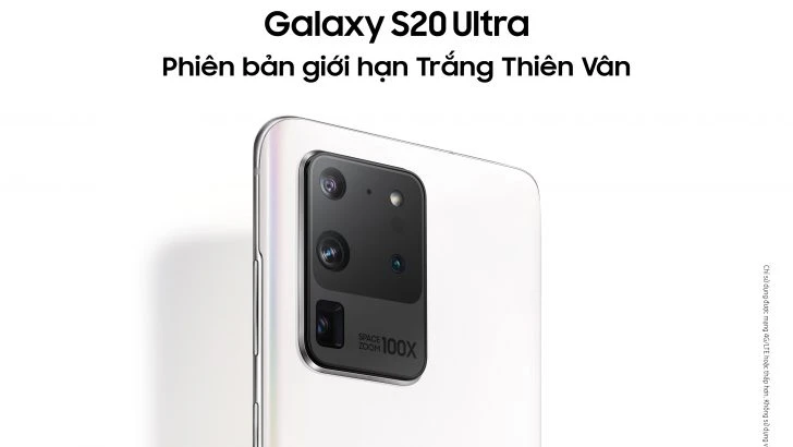 Galaxy S20 Ultra phiên bản giới hạn Trắng Thiên Vân - Thanh lịch, Tối giản