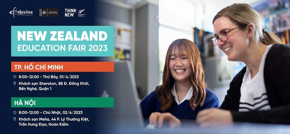 Cơ hội học bổng và tư vấn 1-1 với gần 40 đơn vị giáo dục New Zealand 