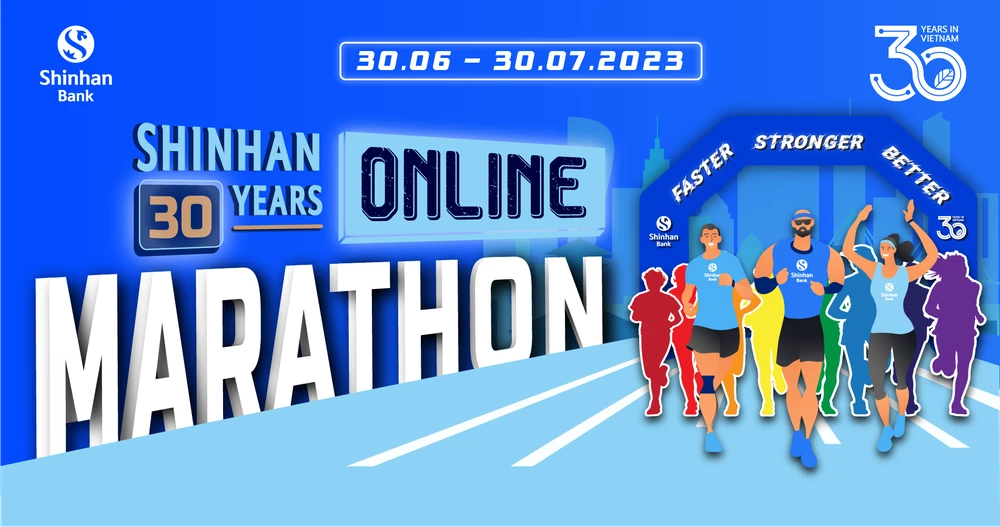 Ngân hàng Shinhan Việt Nam tổ chức giải chạy online marathon chào mừng kỷ niệm 30 năm có mặt tại Việt Nam