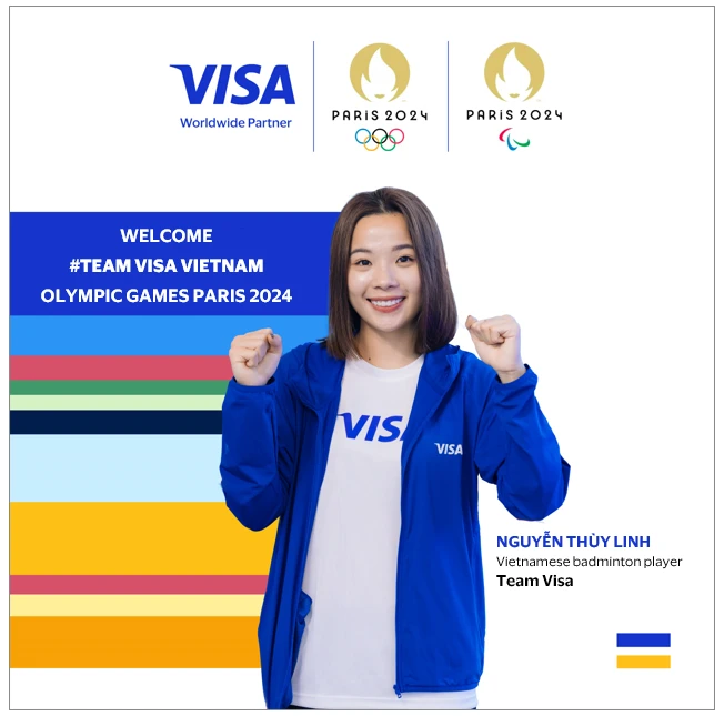 Nguyễn Thùy Linh góp mặt với vai trò thành viên Team Visa tại Olympic Paris 2024