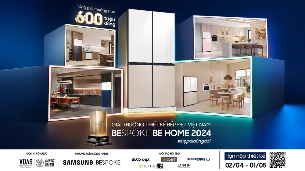Samsung Bespoke đồng hành Giải thưởng Thiết kế Bếp đẹp Việt Nam 2024 