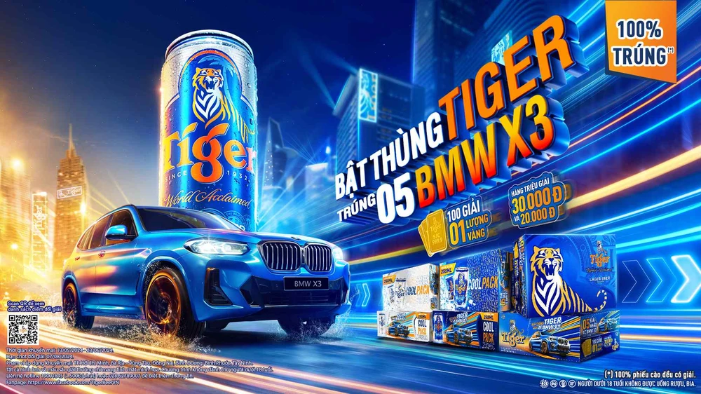 Bật thùng Tiger, trúng 5 BMW X3