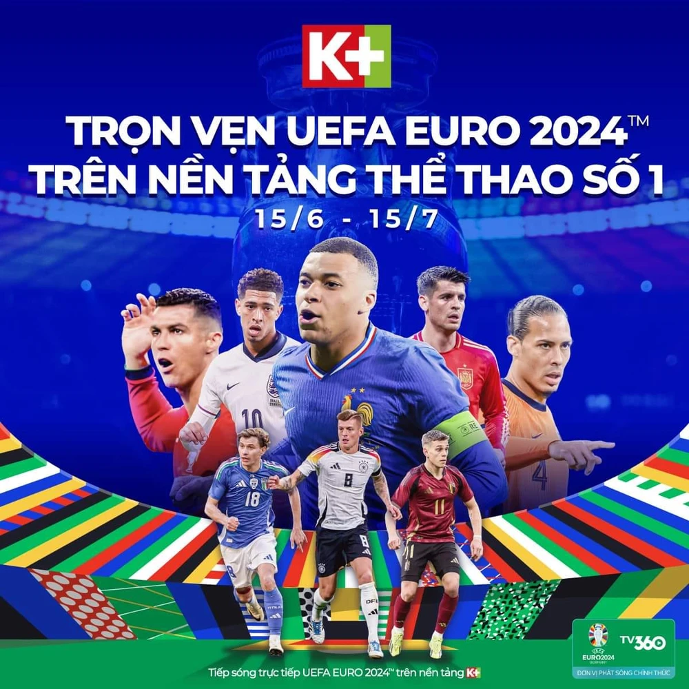 Đơn vị duy nhất phát sóng Euro 2024 và Copa America 2024 tại Việt Nam