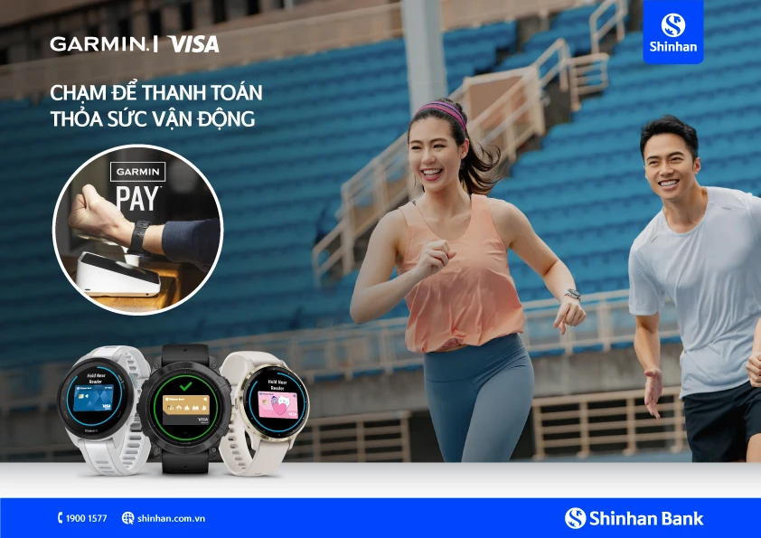 Shinhan Việt Nam ra mắt giải pháp thanh toán một chạm Garmin Pay