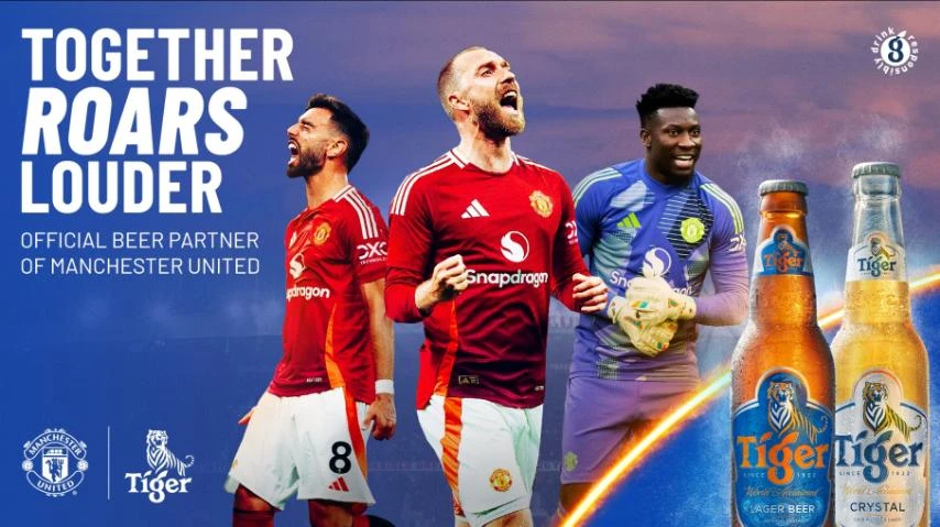 Tiger - Bia chính thức của đội Manchester United