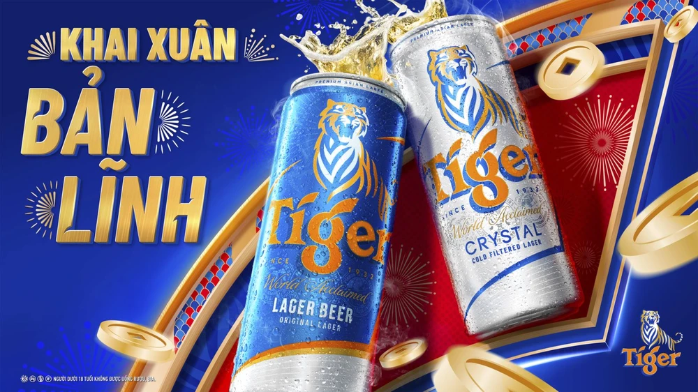 Tiger Beer chuyển mình bản lĩnh với diện mạo mới