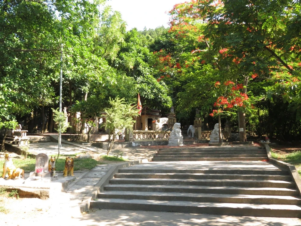 Năm 2015, huyện Quảng Trạch từng chỉ đạo đưa 2 sư tử đá khỏi đền Thánh Mẫu Liễu Hạnh