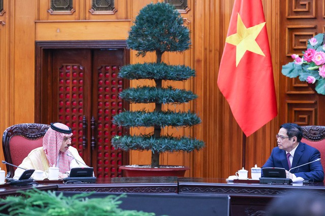 越南與沙特加強各領域合作關係