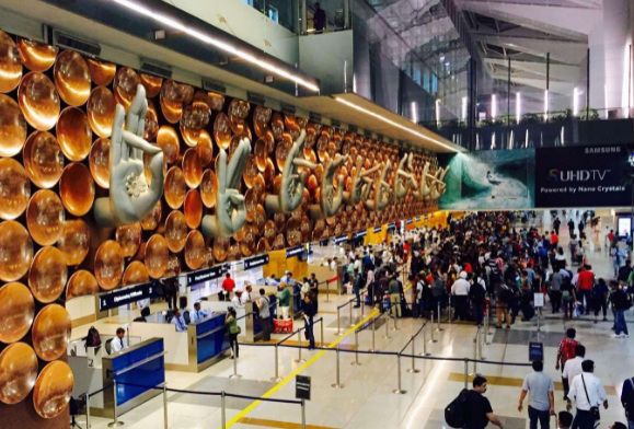 印度德里國際機場。（示意圖源：互聯網）