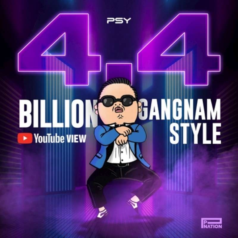 　　《江南Style》MV播放量破44億紀念海報。
