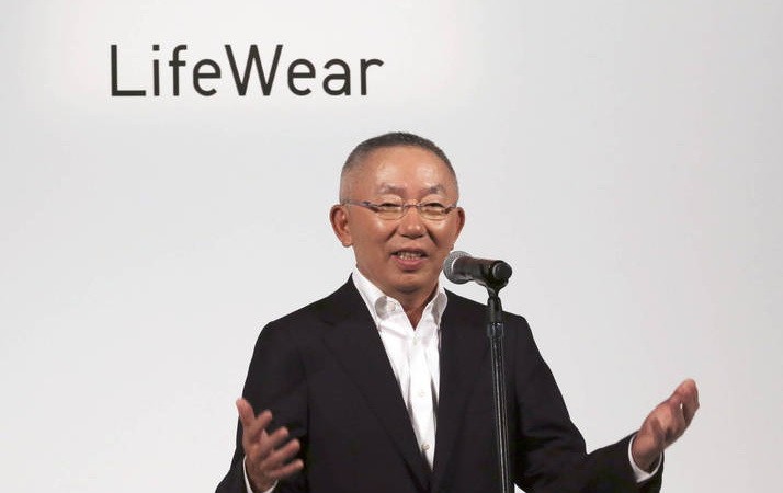 日本快時尚品牌Uniqlo創辦人富柳井以擁有236億美元的資產，登上日本首富寶座。（美聯社）