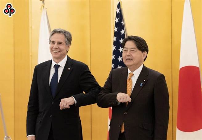 圖為美國國務卿布林肯5月23日在日本東京會見日本外相林芳正。（資料照／摘自美國國務院）