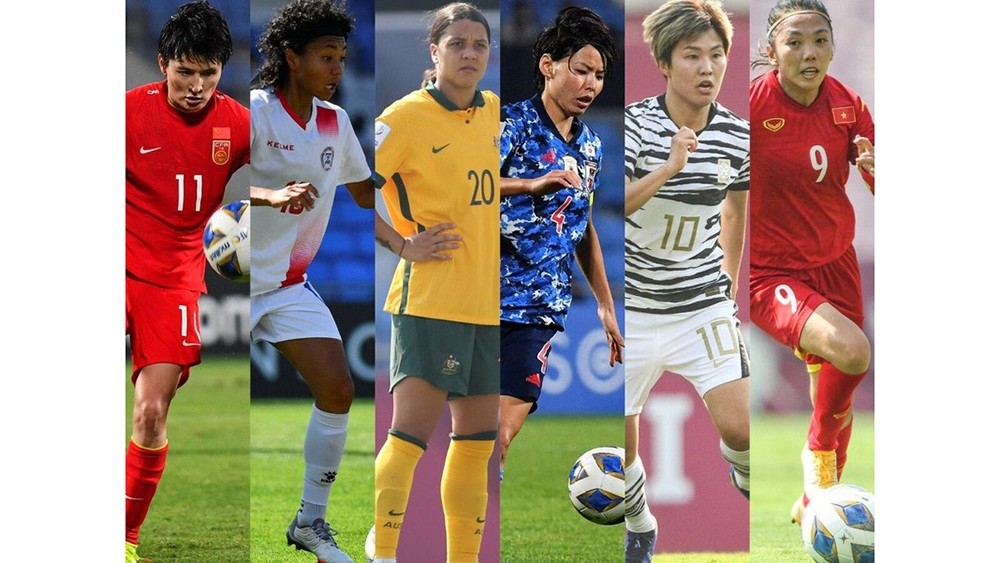 2023 年女足世界盃大放異彩的亞洲前６名球員之列。