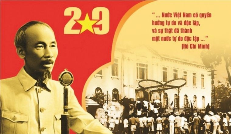 1945年9月2日，胡志明主席宣讀《獨立宣言》，宣告越南民主共和國 的誕生。（資料圖）