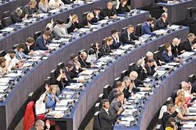 9月14日，在法國斯特拉斯堡，歐盟委員會就能源政策進行投票。 新華社/法新