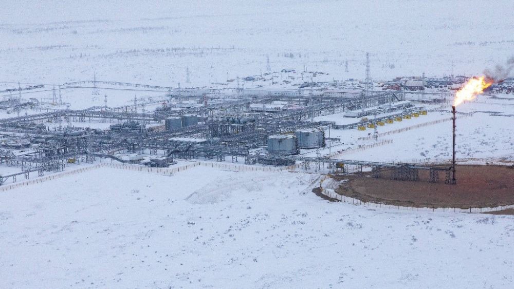 圖為 2019年2月28日，在俄羅斯克拉斯諾亞爾斯克邊疆區航拍的万科爾油田蘇祖產油區。（圖：新華社）