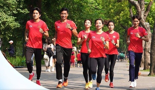 近1500人参加第十九届亚运会跑步活动