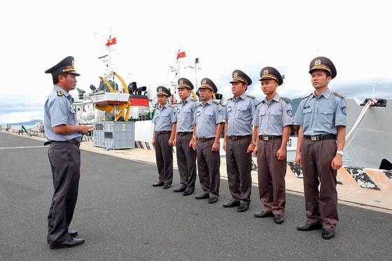 越南渔业管制部队。