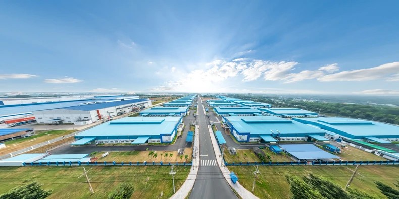 同奈省隆城工业区一隅。