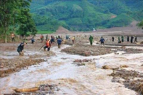 国际朋友向越南提供援助和帮助受灾群众重建家园