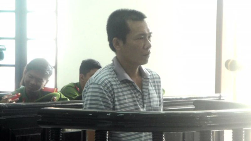 Bị cáo Lộc tại phiên tòa