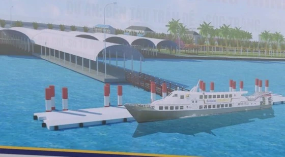 Phối cảnh dự án bến cảng cao tốc Trần Đề- Côn Đảo
