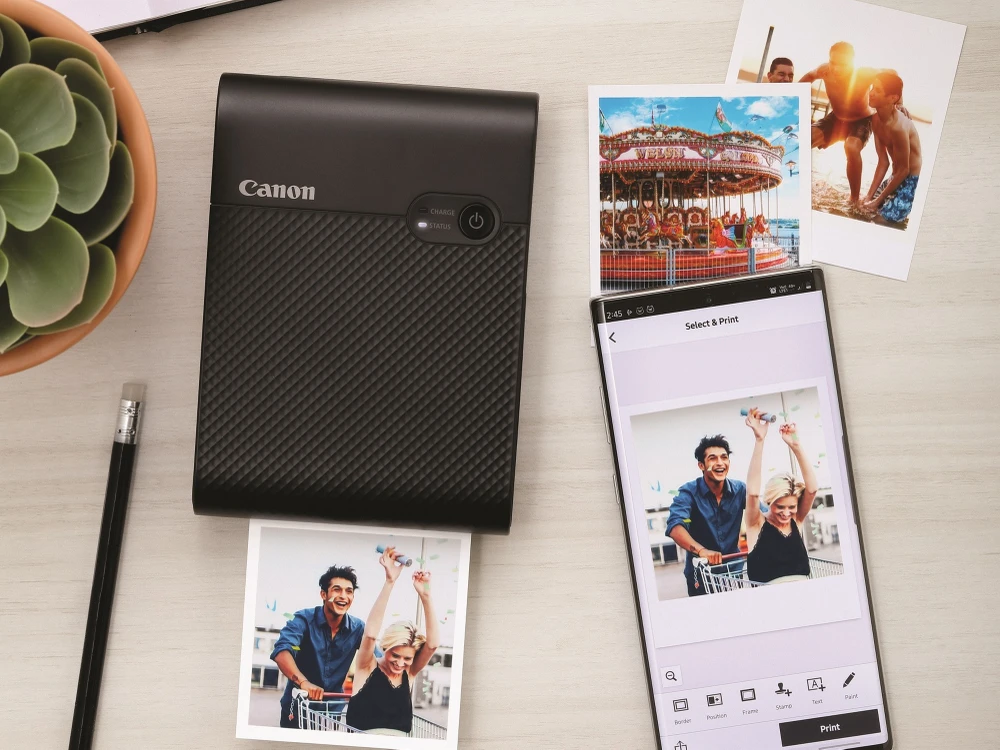 Canon SELPHY SQUARE QX10 in ảnh chất lượng cao trực tiếp từ smartphone