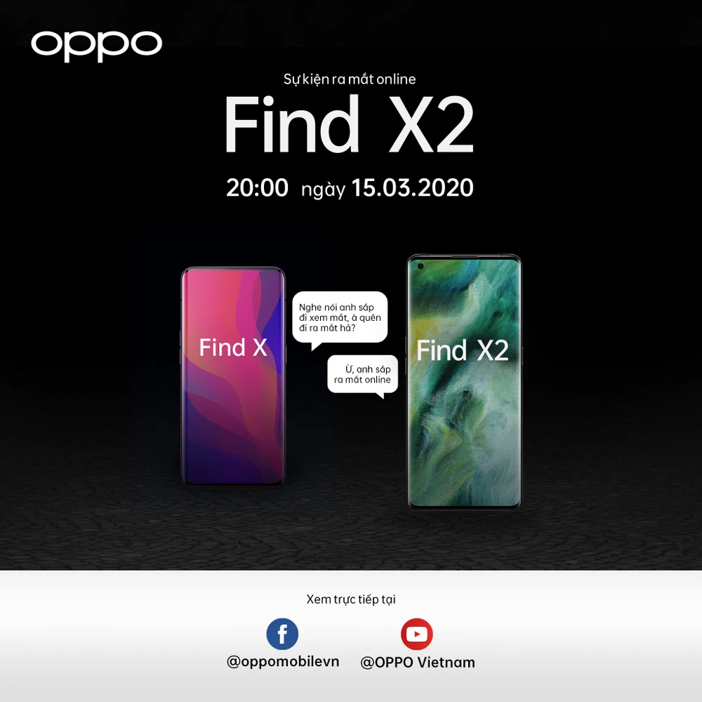OPPO Find X2: Ra mắt trực tuyến vào chủ nhật 15-3 