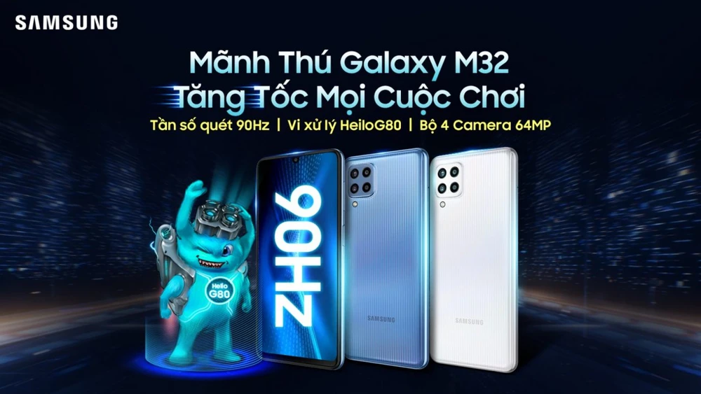 Samsung Galaxy M32 được mở bán với số lượng máy giới hạn 