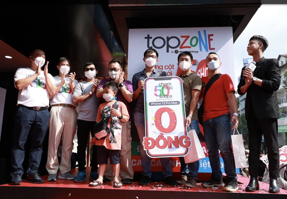 TopZone đã đạt mốc 50 cửa hàng