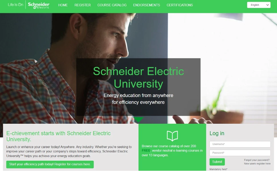 Chương trình của Schneider Electric cung cấp 14 ngôn ngữ và có thể truy cập trực tuyến miễn phí trên toàn cầu