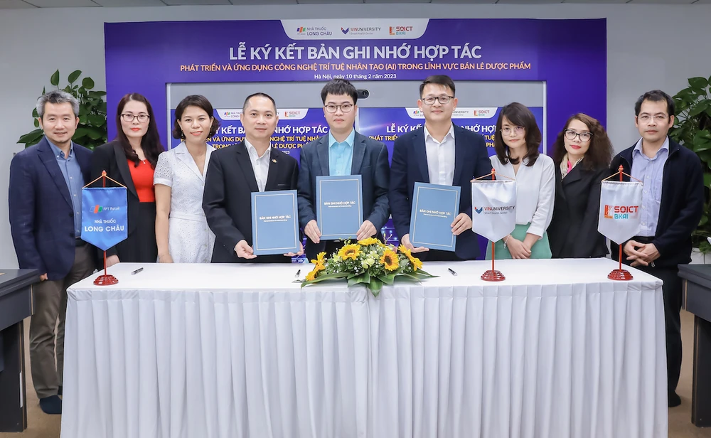 FPT Long Châu cùng các đối tác hợp tác ứng dụng AI vào hoạt động kinh doanh