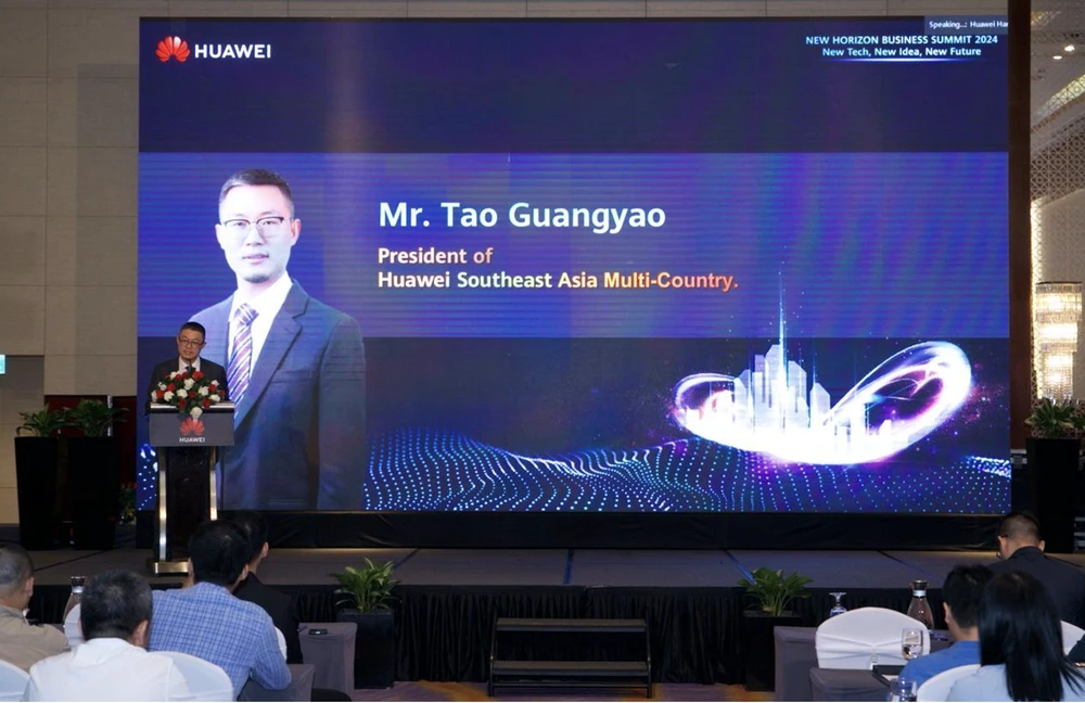 Ông Tao Guangyao, Tổng giám đốc Huawei Đông Nam Á phát biểu mở màn tại sự kiện.