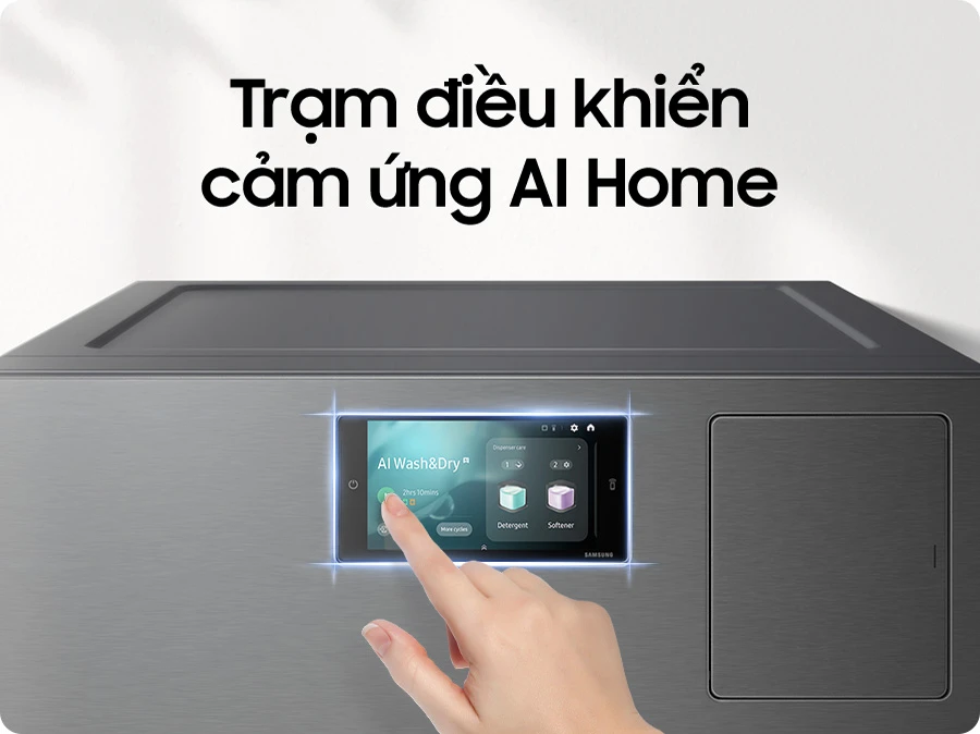 Máy giặt sấy bơm nhiệt ‘2 trong 1’ của Samsung: Siêu tốc quy trình trong 98 phút, khối lượng giặt 25kg, nhà đông người ‘cực hợp’- Ảnh 1.