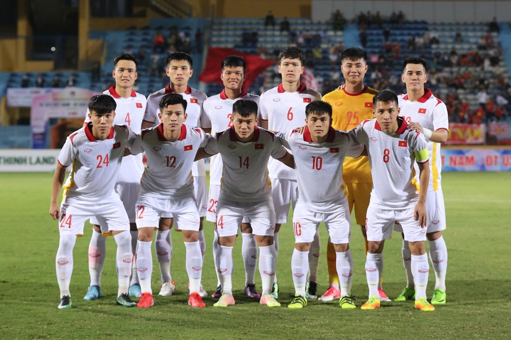 越南U23球隊合照。