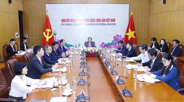 越南共產黨代表團以視頻形式出席了中國共產黨與世界馬克思主義政黨論壇。 圖自越通社