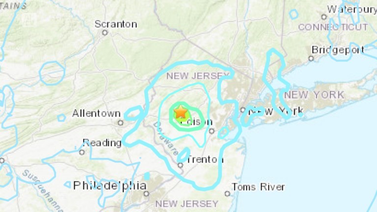 美国纽约发生4.8级地震