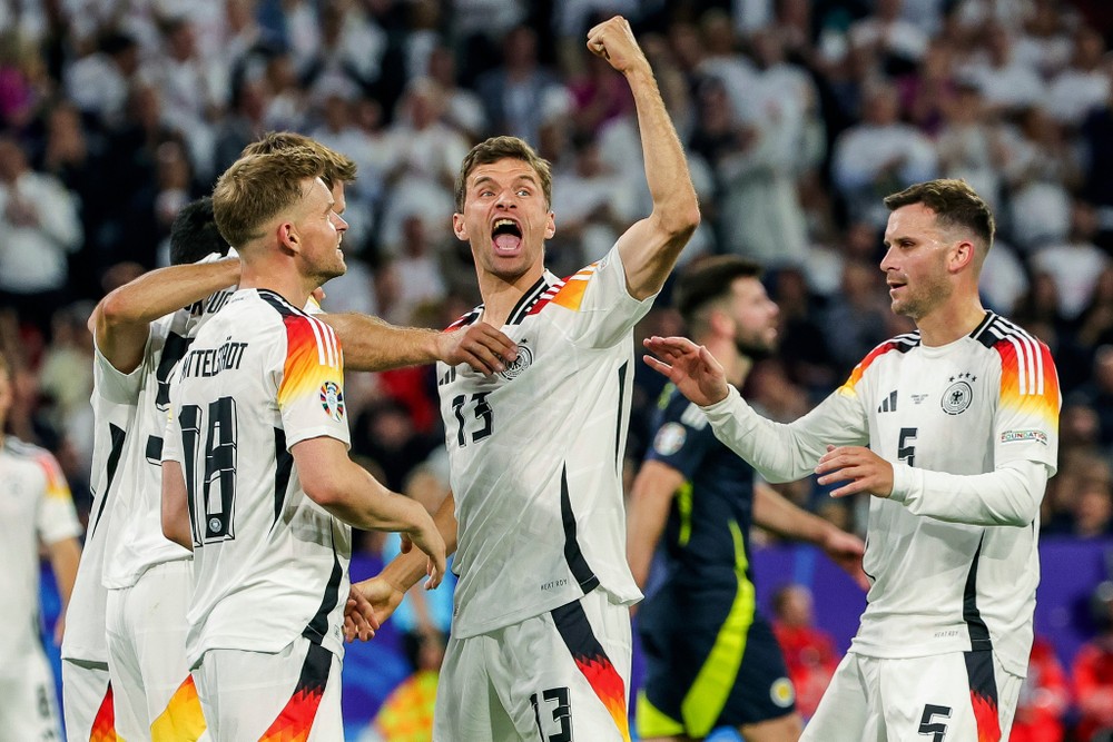 德国球员庆祝进球（图源：互联网）