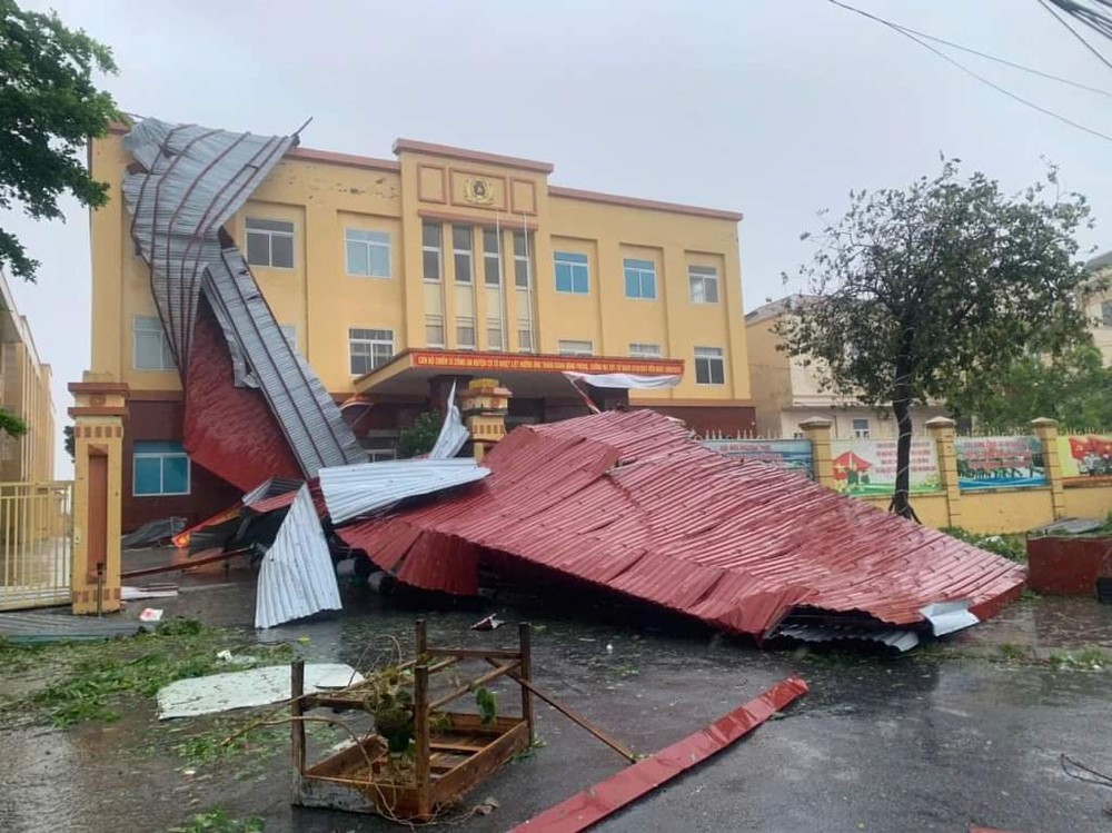 3号台风正登陆广宁省与海防市