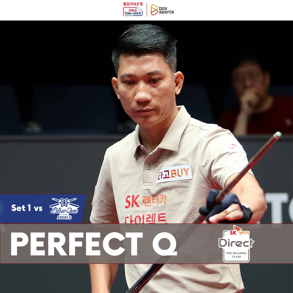 Ngô Đình Nại thực hiện lượt cơ “Perfect” giúp đội nhà Direct khởi sắc ở Round 2 giải Billiards PBA Team League 2023 