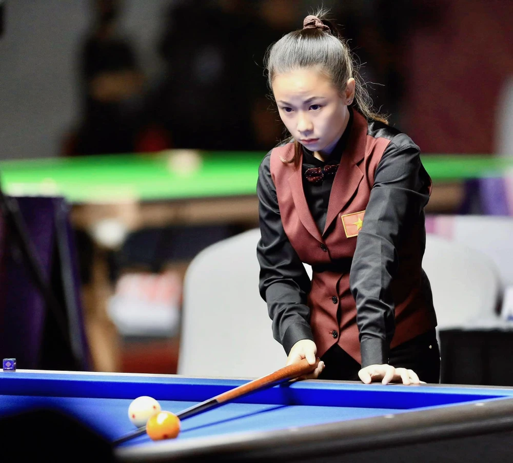 “Hot girl” Nguyễn Hoàng Yến Nhi tranh tài cùng các đấng mày râu ở giải Billiards World Cup TPHCM- Ảnh 3.