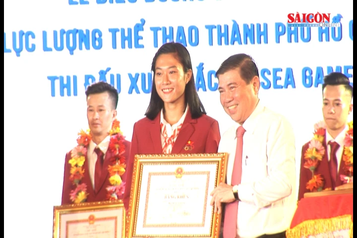 TPHCM khen thưởng vận động viên đạt thành tích cao tại kỳ SEA Games 29